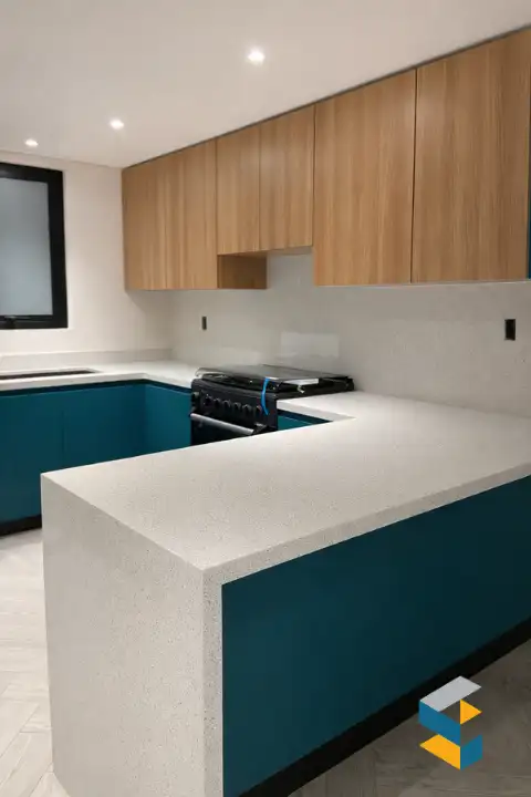 cubierta de cuarzo para cocina