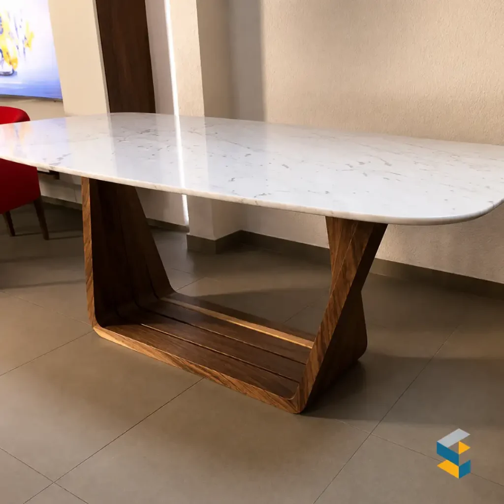 mesa comedor de marmol