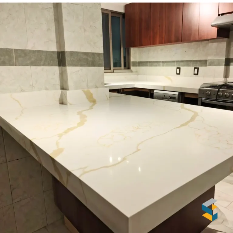 cubiertas de cuarzo blanco
