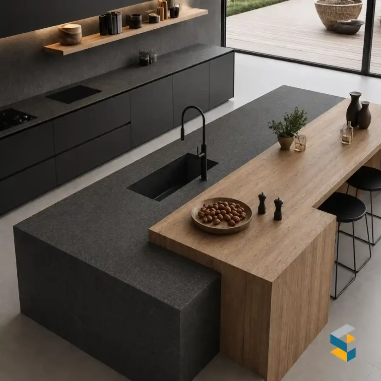 islas de granito para cocina