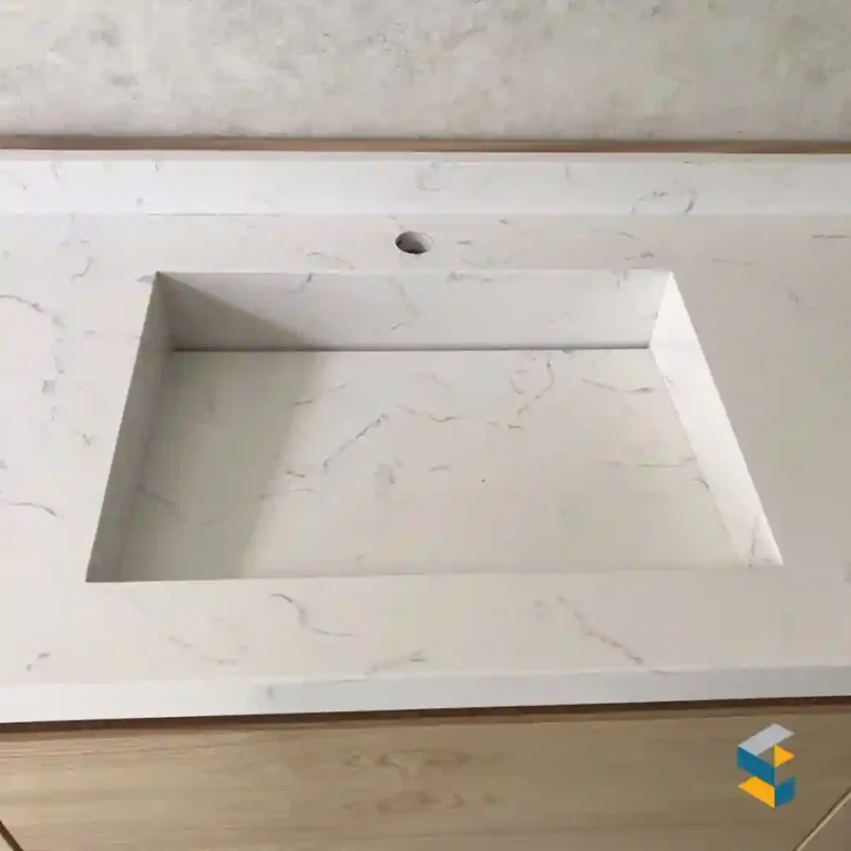 lavabos de cuarzo blanco