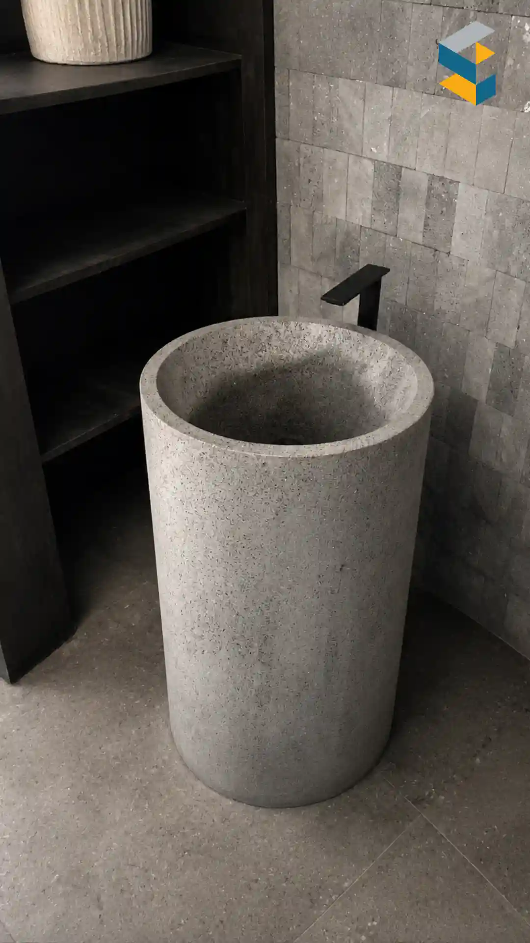 lavabo piedra volcanica